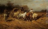 Caravan on the open Road by Adolf Schreyer